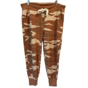 Aerie | Peach & Ivory Camouflage Print Joggers Pants SIze Medium